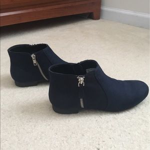 Navy blue booties