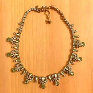 Green Jeweled J.Crew Necklace