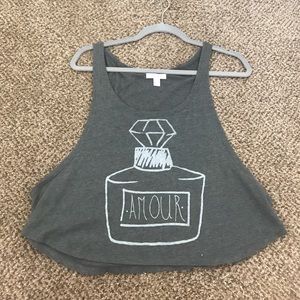 Graphic muscle top