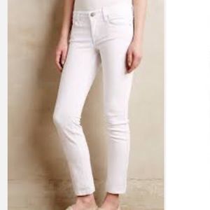 Level 99 white Petite Lily skinny straight jeans