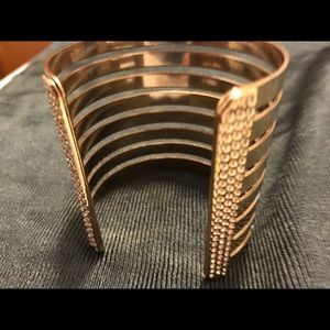 Stunning gold and crystal cuff bracelet