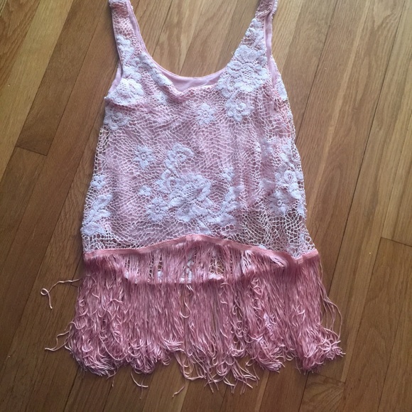 Rose lace tank top - Picture 1 of 2