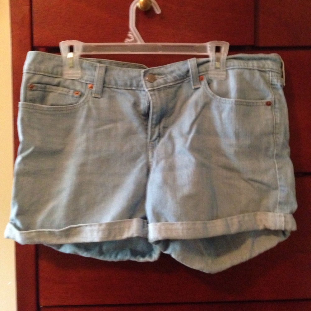 Blue jean shorts