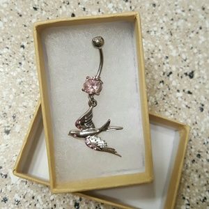 NEVER WORN pink sparrow belly ring!