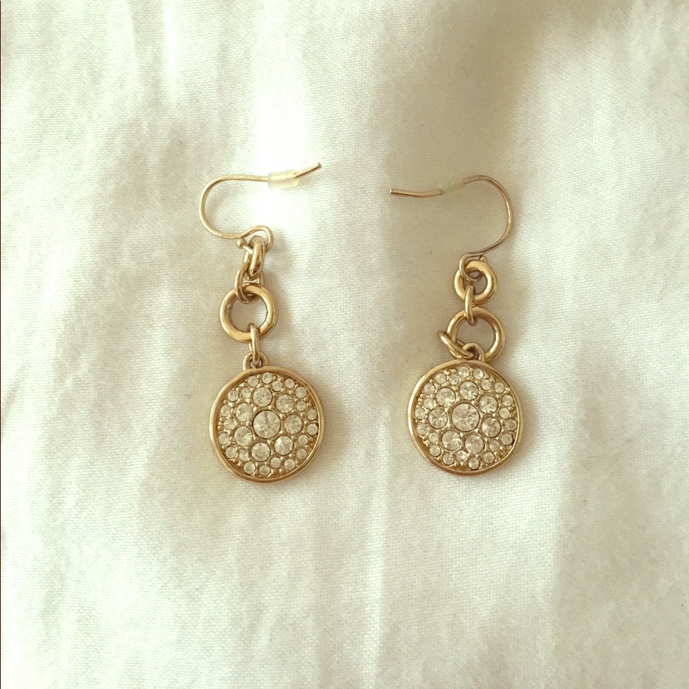Authentic Coach gemstone earrings
