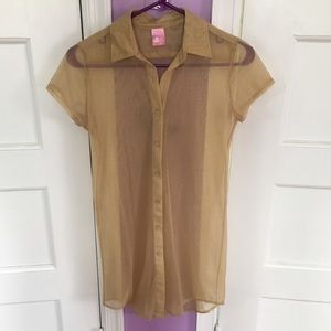 Cali Sun & Fun American Apparel Sparkly Mesh Dress