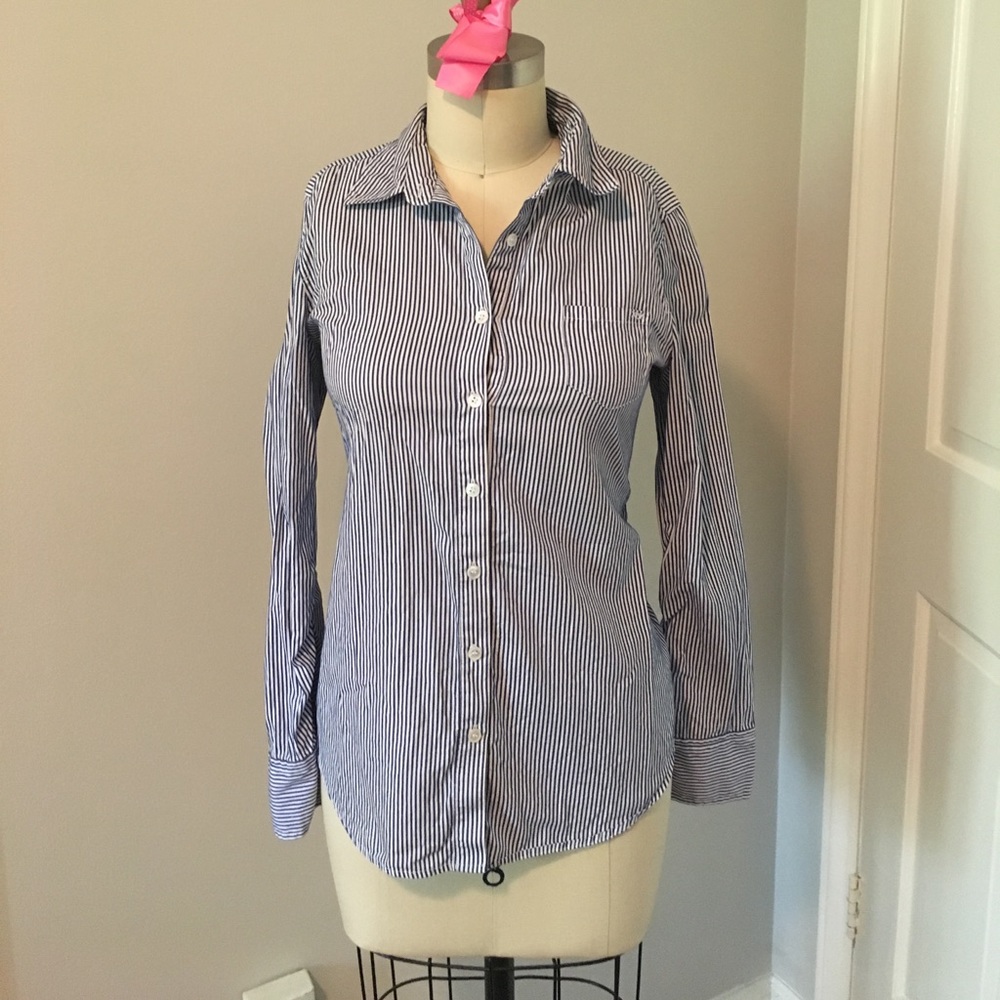 Elizabeth and James Striped Button Down