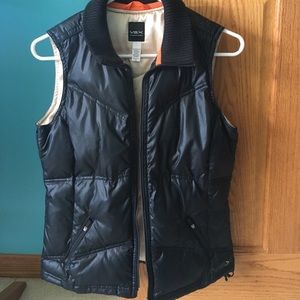 VSX black puffer vest