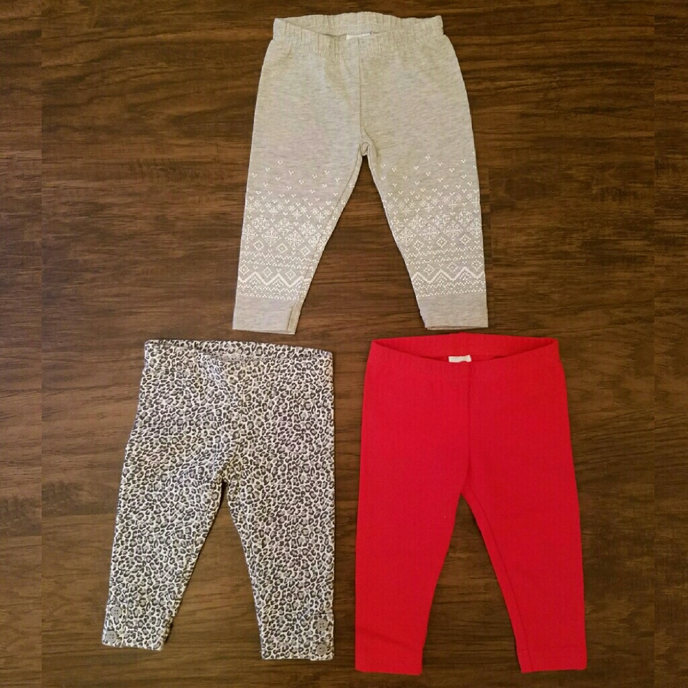 Three Pair of Carters Brand Leggings