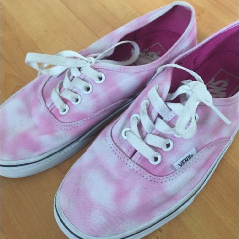 Rose Tie Dye vans
