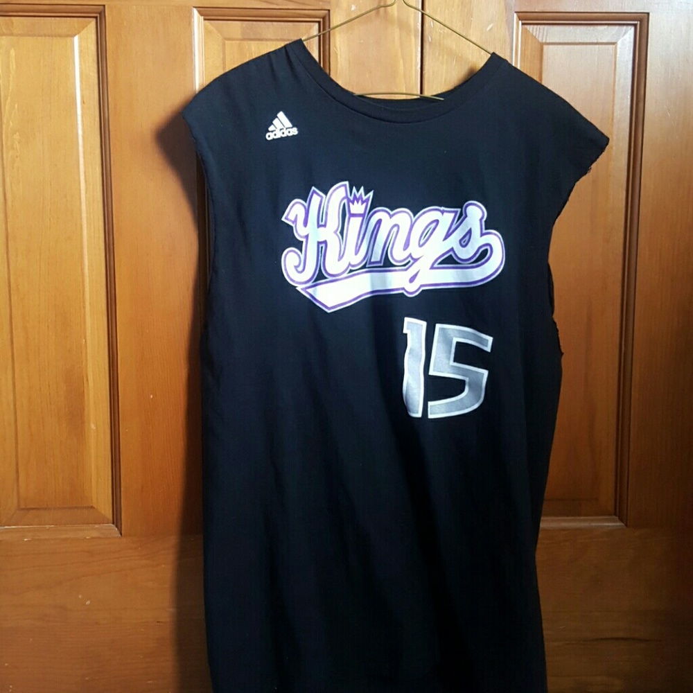 #15 DeMarcus Cousins Kings Jersey Cutoff TankTop