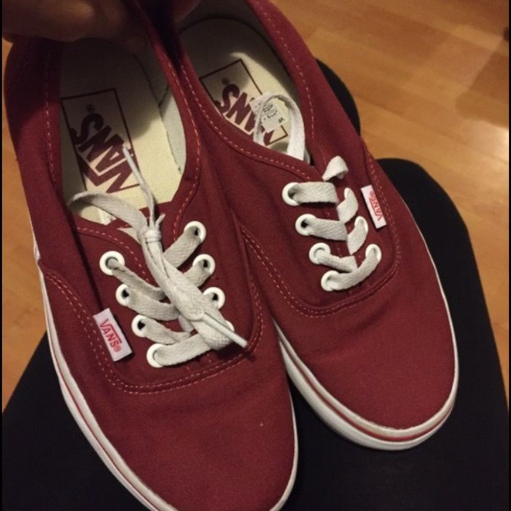 Burgundy Vans