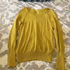 Jcrew zipper sweater green/yello