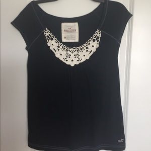 Hollister lace accent t-shirt