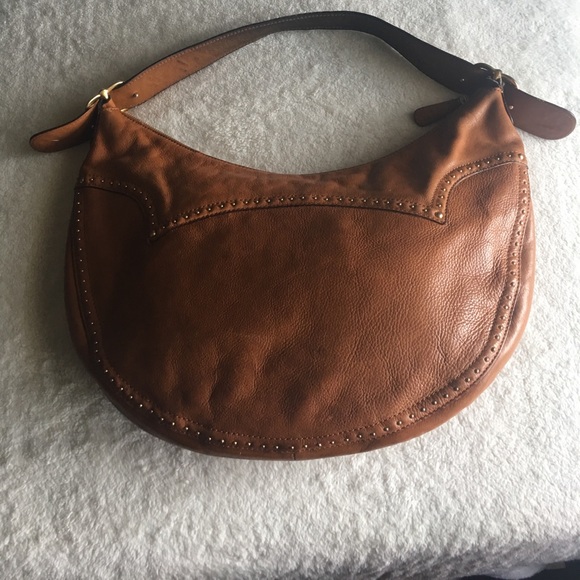 Carmel Hobo Gold Studded Handbag - Picture 2 of 5