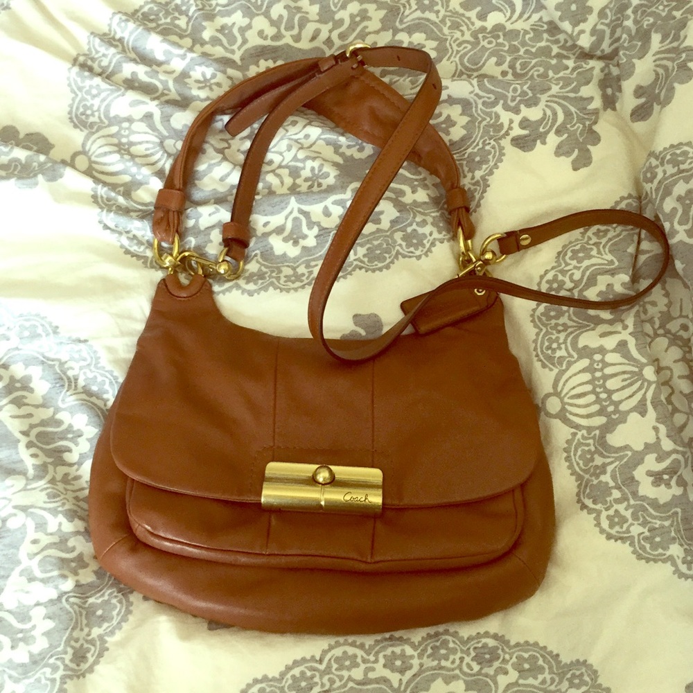 Coach brown hobo bag