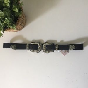Genuine Leather Belt Black, Nasty Gal