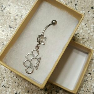 Brass knucks belly ring. BNWOB