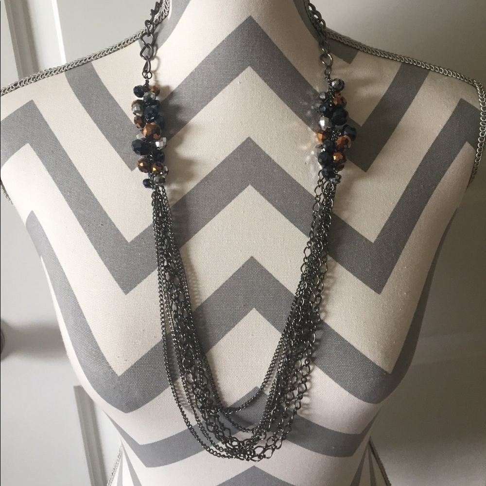 Multi-Strand Bling Necklace