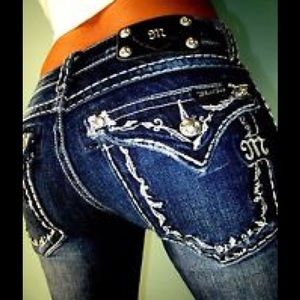 Miss Me Boot Cut Jeans, size 26 inseam 34