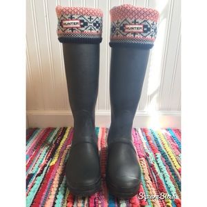 GREAT DEAL! Navy Blue Hunter Rain Boots