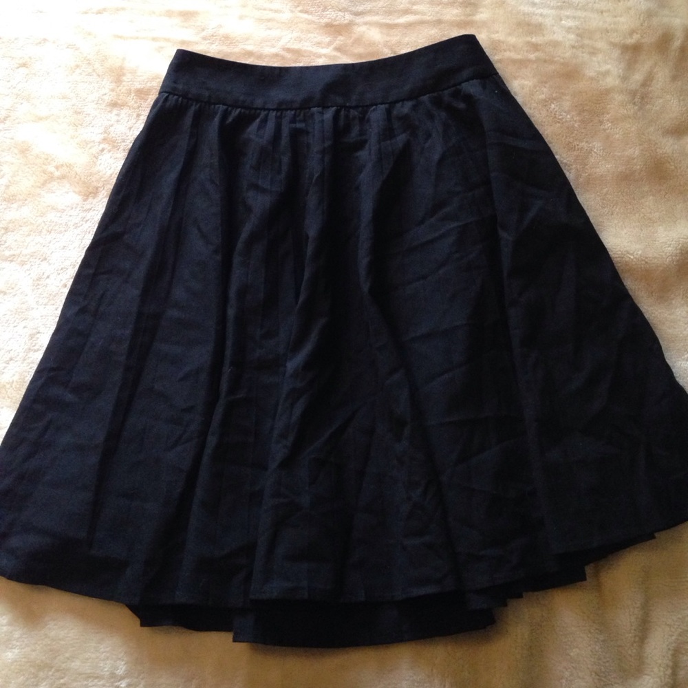 Semantiks Black Pleaded Skirt