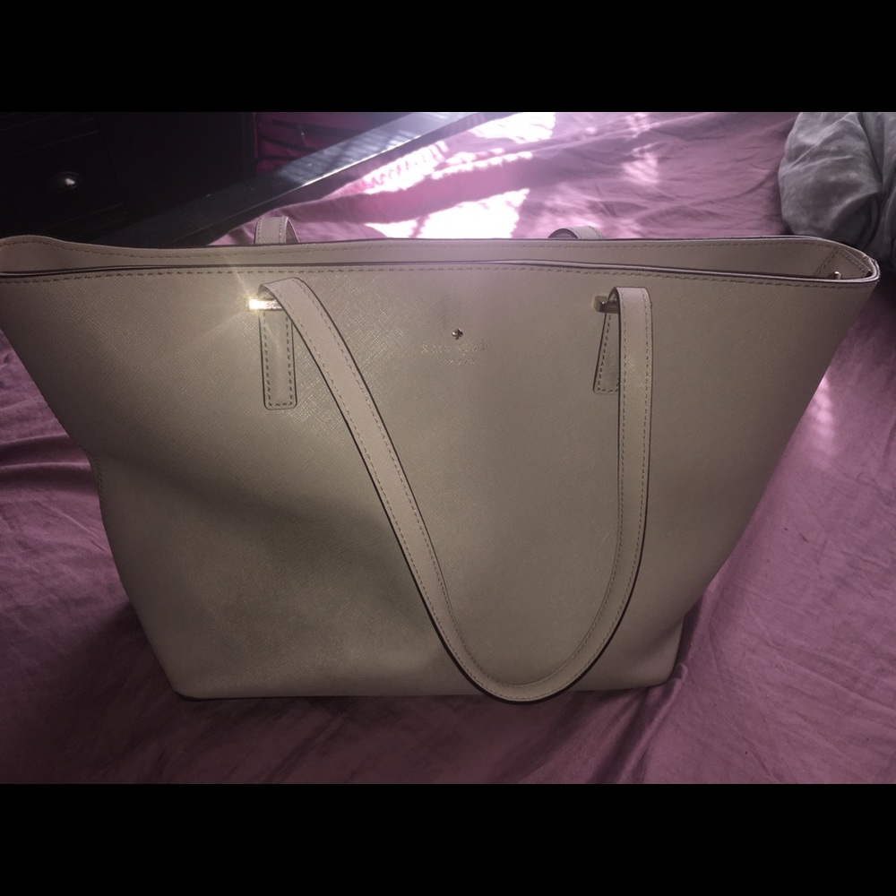 Beige Kate Spade Tote Bag