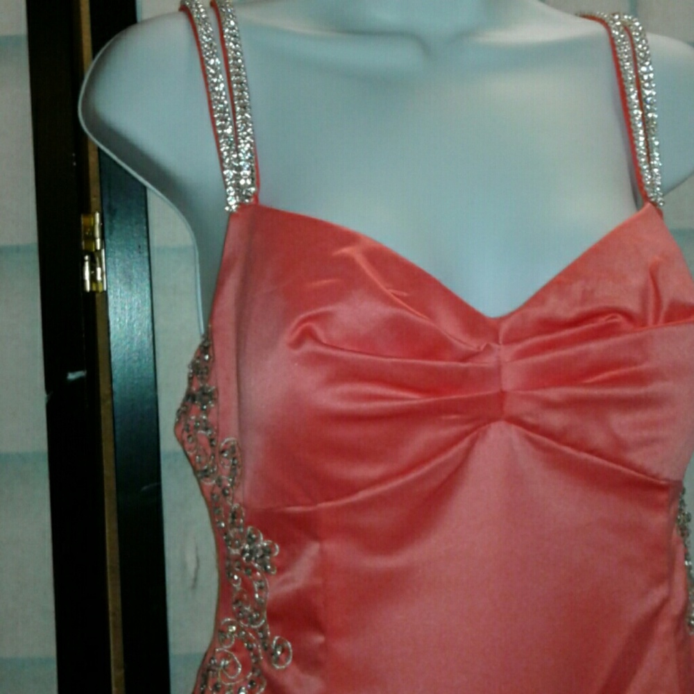 Coral Glamour Mermaid Dress