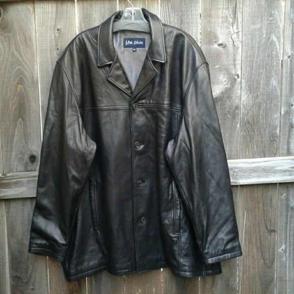 Other - J. PARK COLLECTION BLACK LAMBSKIN LEATHER JACKET
