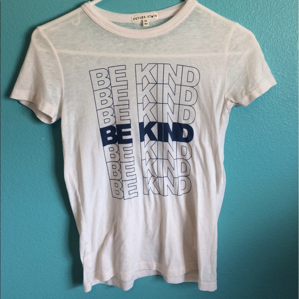 Urban Outfitters "Be Kind" graphic tee.