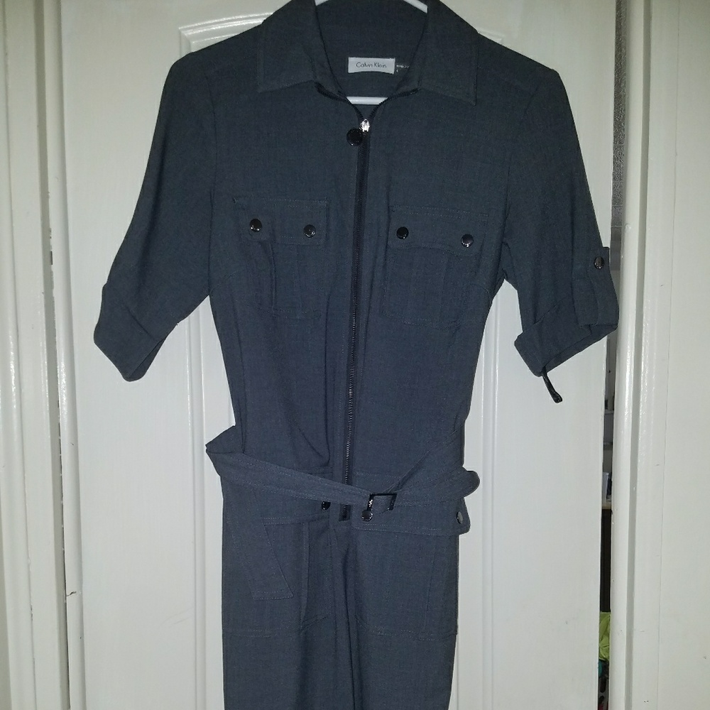 Calvin Klein dark grey dress