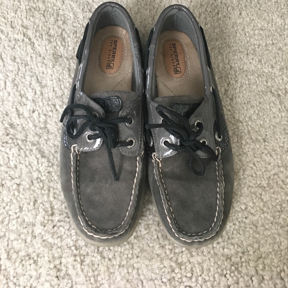 Sperry - grey suede and black