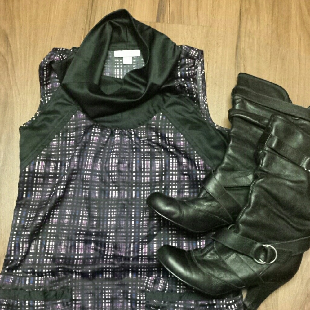 *Target Richard Chai plaid cowl neck dress, xs