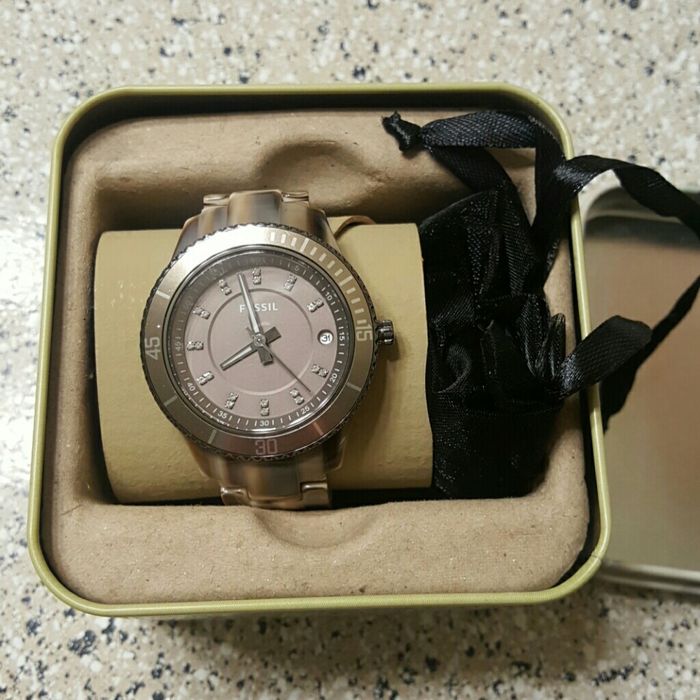 Women's Fossil Tortoise Shell Watch