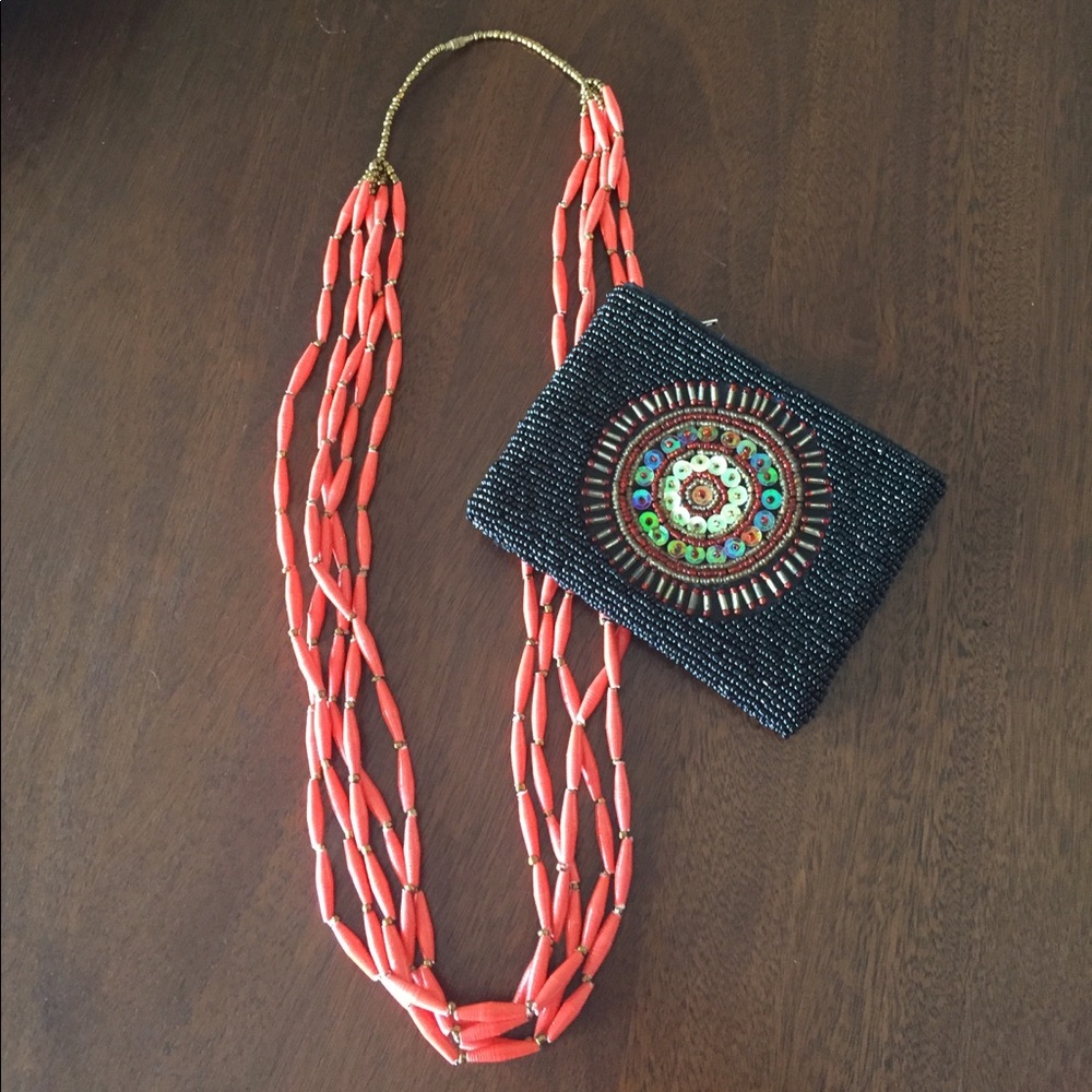 Coral Multi-stand and Coin Purse Bundle