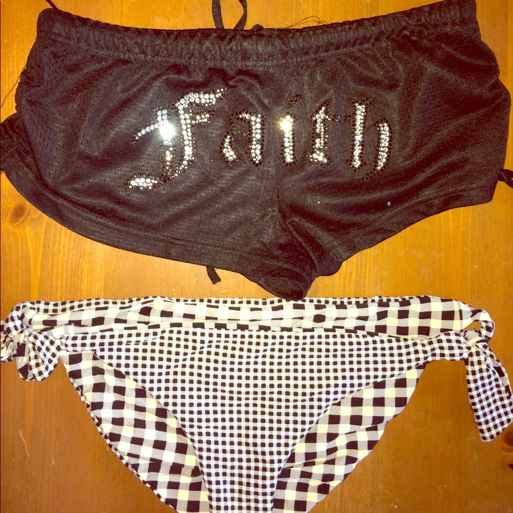 Faith Gemstone Shorts & Reversible Bikini Bottoms