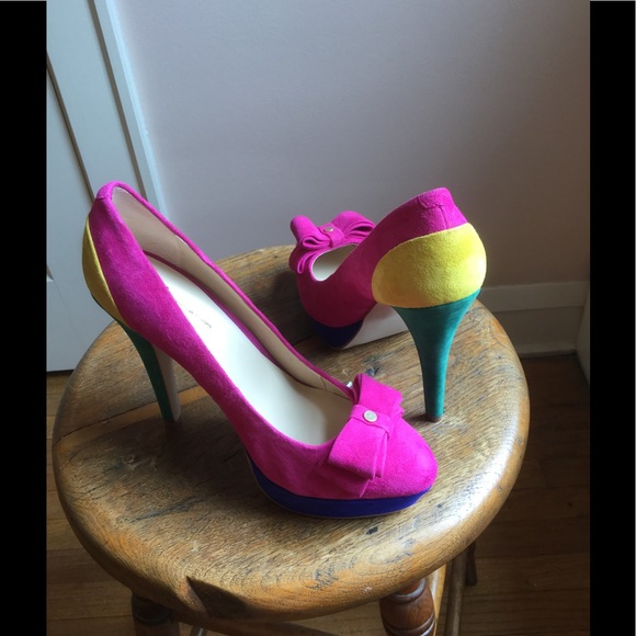 Platform Color-Block Platform Pumps👠 - Picture 2 of 5