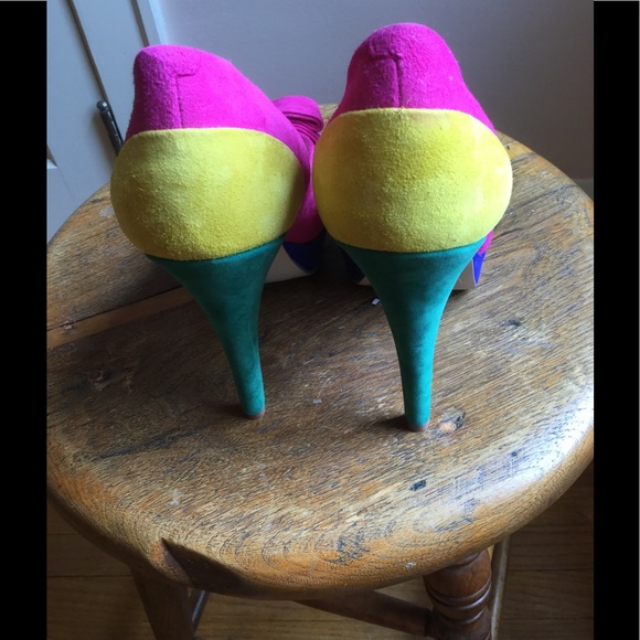 Platform Color-Block Platform Pumps👠 - Picture 3 of 5