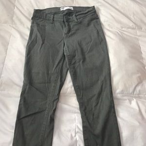 Olive green jeggings