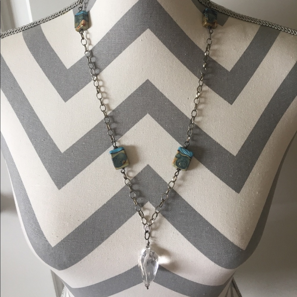 Bead and Crystal Necklace