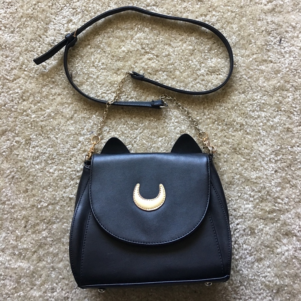 Sailor Moon Black Cat Crossbody Bag