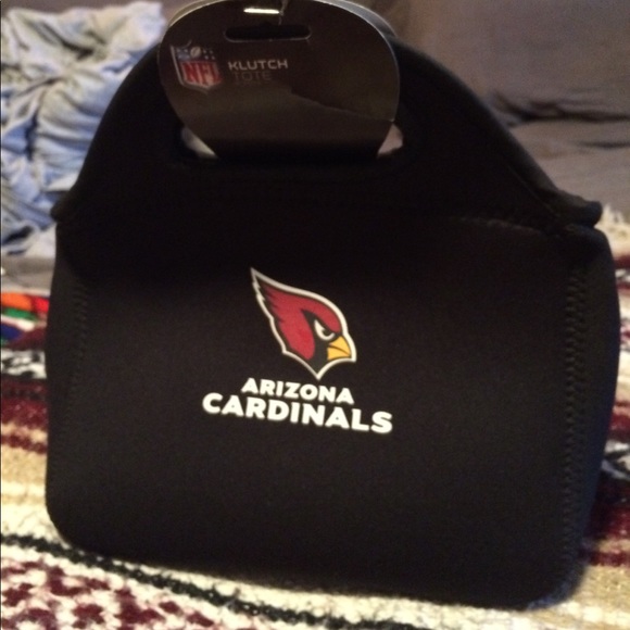 NWT Cardinals NFL Zip Klutch Tote 11x7" Neoprene. - Picture 2 of 3