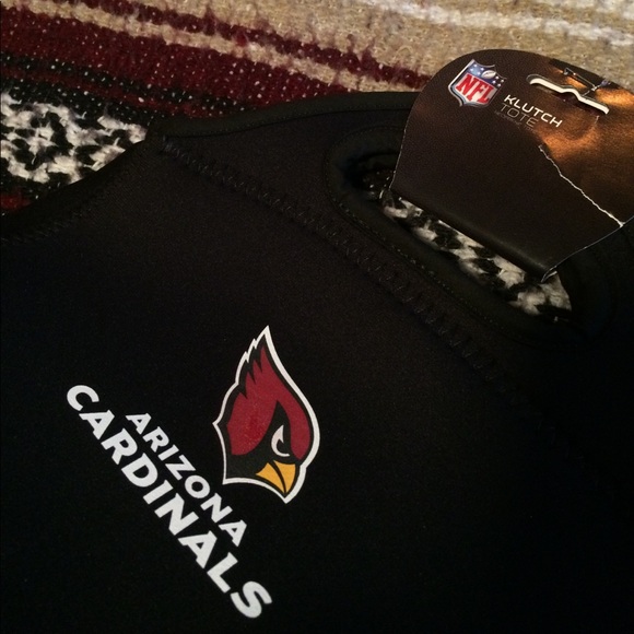 NWT Cardinals NFL Zip Klutch Tote 11x7" Neoprene. - Picture 3 of 3