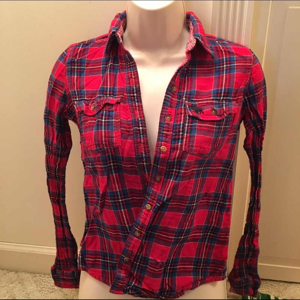 Plaid button down shirt