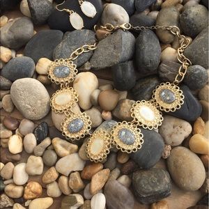 Unique necklace and earring set