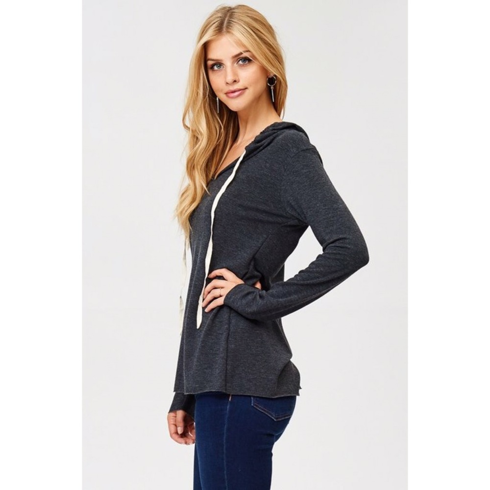 LOGAN Charcoal LS Top