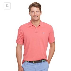 Mens small Vineyard Vines salmon pink polo