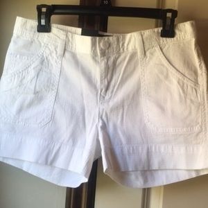 Calvin Kline white linen shorts