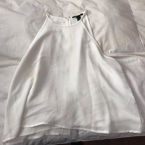 White high neck blouse