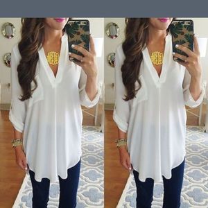Beautiful sheer white tunic